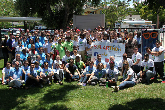 The whole group at Solarthon