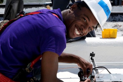 A Baltimore Civic Works trainee