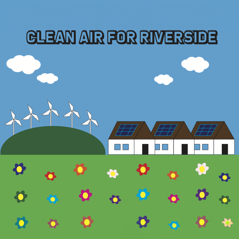 GRID's Clean Energy = Clean Air Youth Art Contest Winner: Hasaan Piert, Martin Luther King High School, Riverside, CA