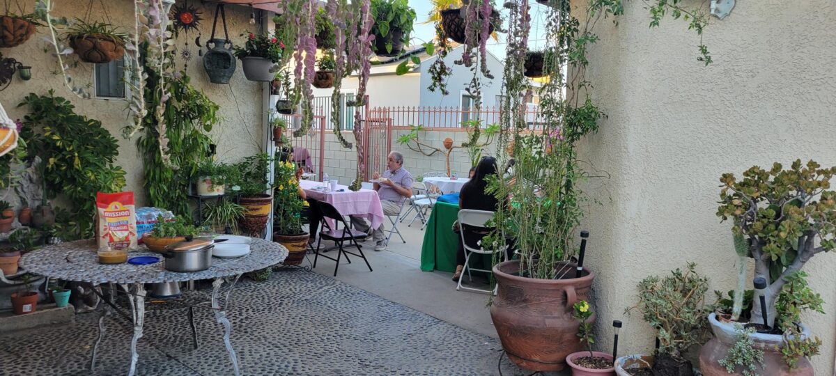 Ruben Montoya at the Esperanza de Pacoima / Sun Valley’s first in-person meeting