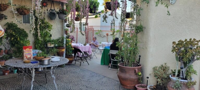 Ruben Montoya at the Esperanza de Pacoima / Sun Valley’s first in-person meeting