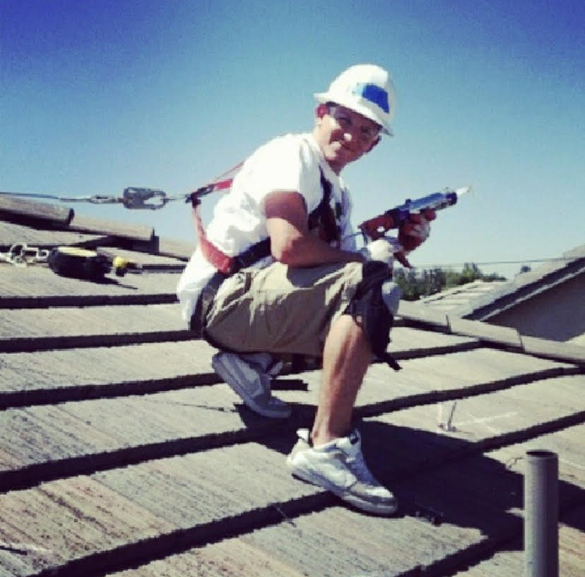 Nicolas Anderson on his first GRID volunteer install