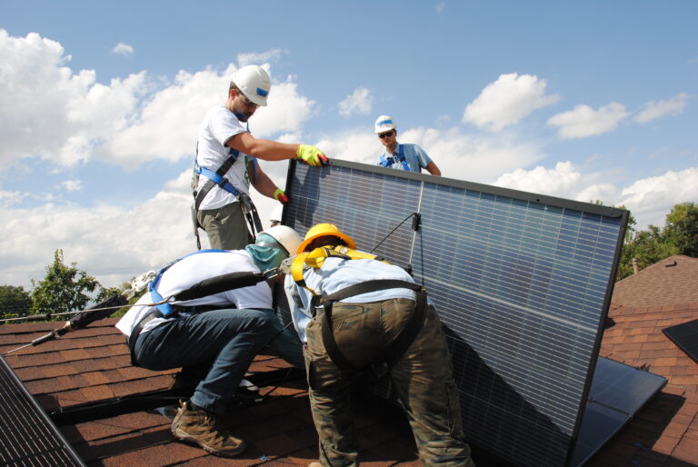invenergy team on roof