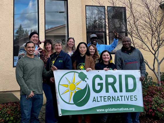 GRID Alternatives Bay Area North Coast team picture from March 2024 retreat
