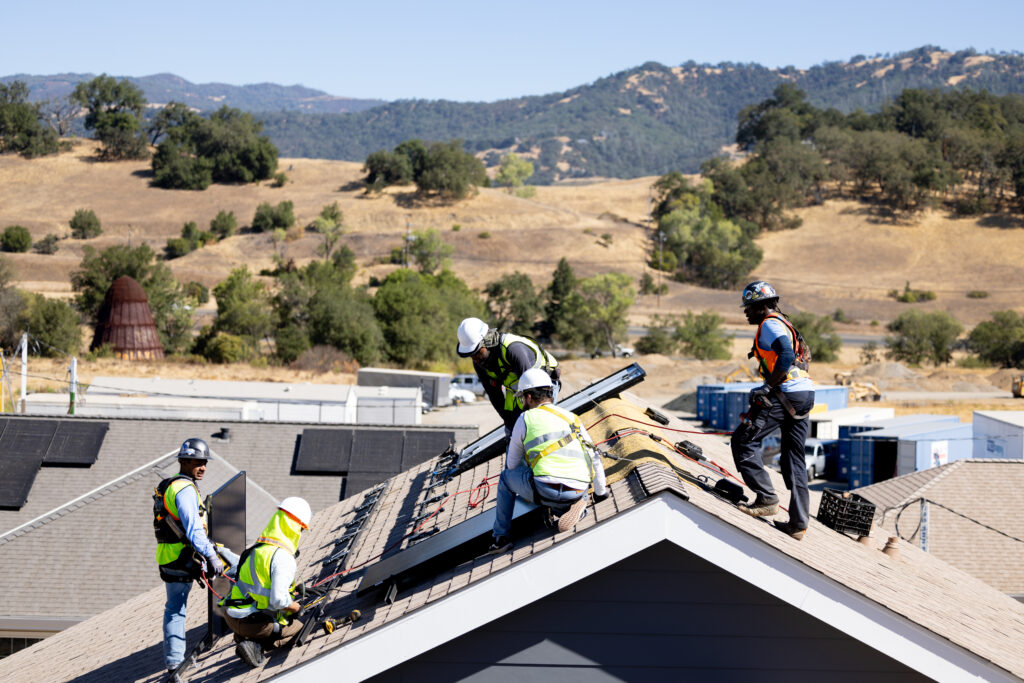 GRID Bay Area North Coast installing Solar Photovoltaic at the Dry Creek Rancheria Band of Pomo Indians Community Center.